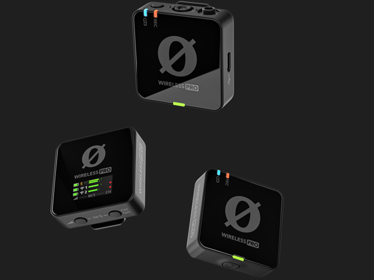 Rode wireless pro 2-person clip-on wireless microphone system/recorder lavs 2.4 ghz