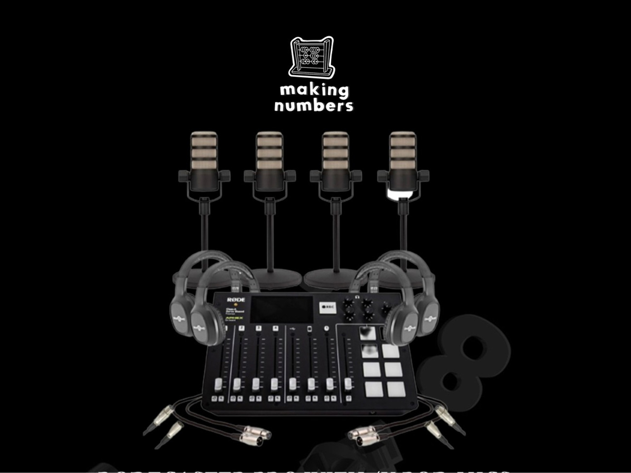 Rodecaster pro with 4x pod mics
