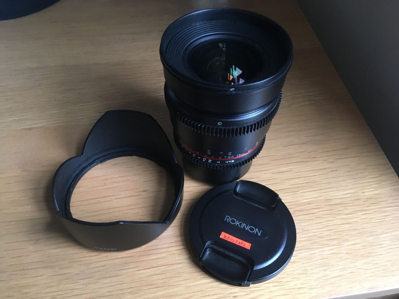 Rokinon  16mm t2.2 cine wide angle lens for micro 4/3