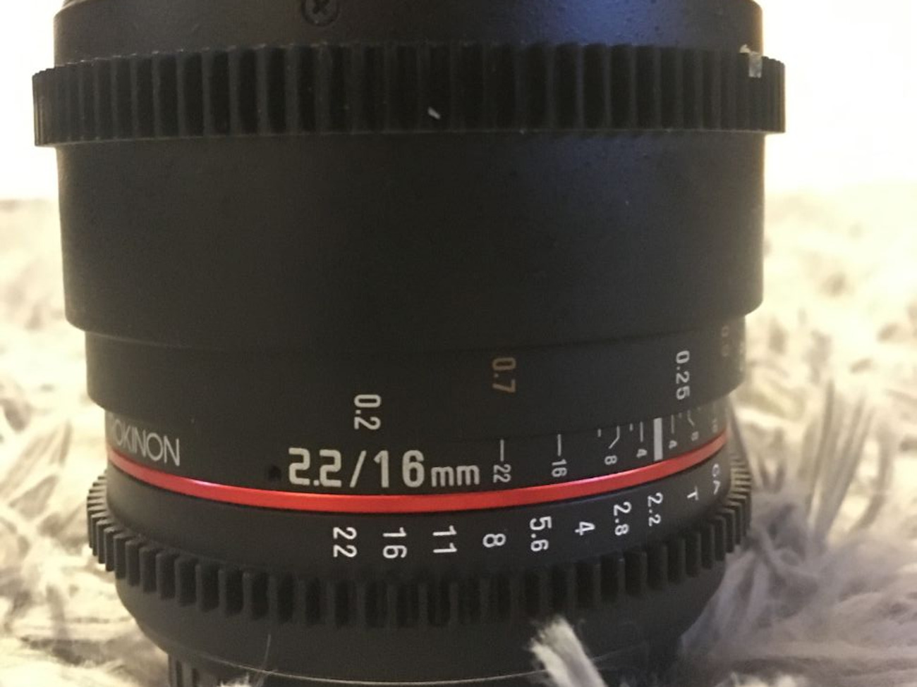 Rokinon 16mm cine lens t2.2