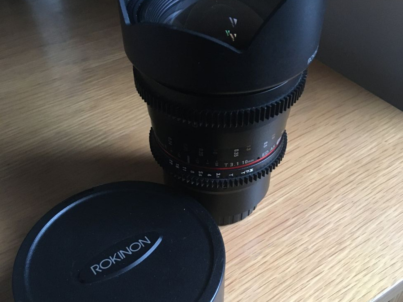 Rokinon cine 10mm t3.1 cine wide angle lens - micro 4/3