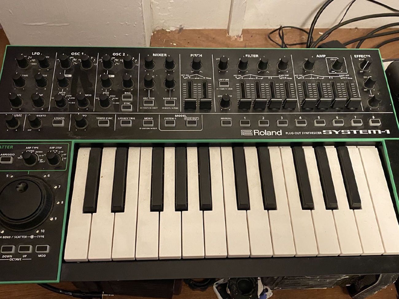 Roland system-1 synthesizer electronic piano keyboard