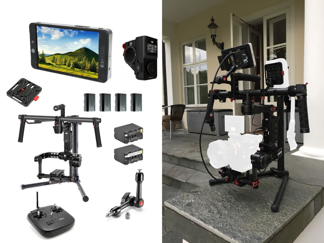 Dji ronin (full size) bundle w/ small hd 702 bright monitor,