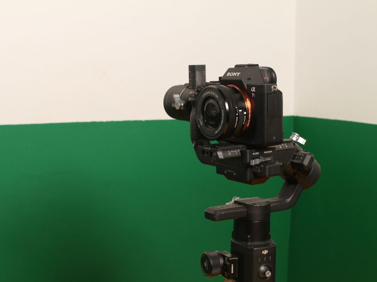 Ronin s gimbal with sony a7sii and 16-50mm lens