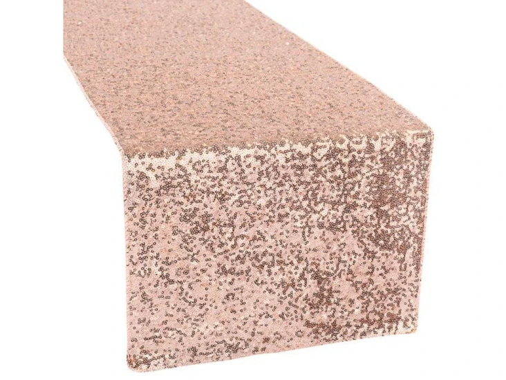 Rose gold table runner