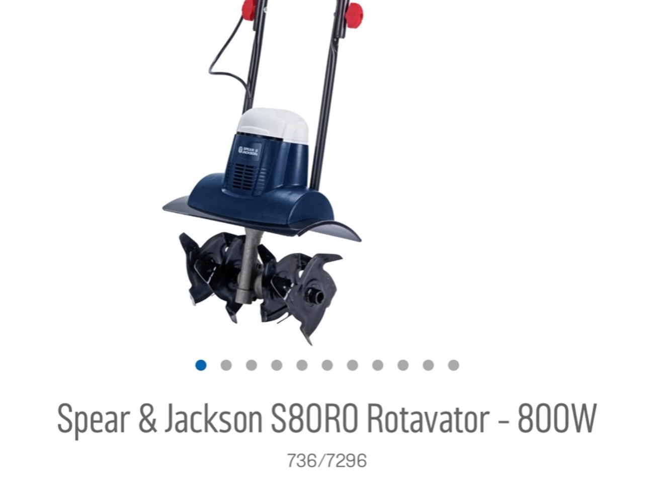 Rotavator spear and jackson 800 w 