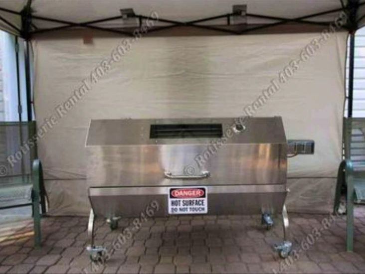 Rotisserie roaster bbq machine with cover