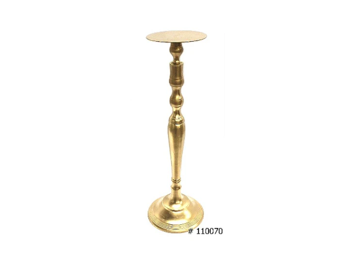 Round goldstand with plate for florals 27 inch tall # 110070