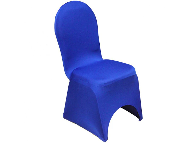 Royal blue prince spandex chair cover