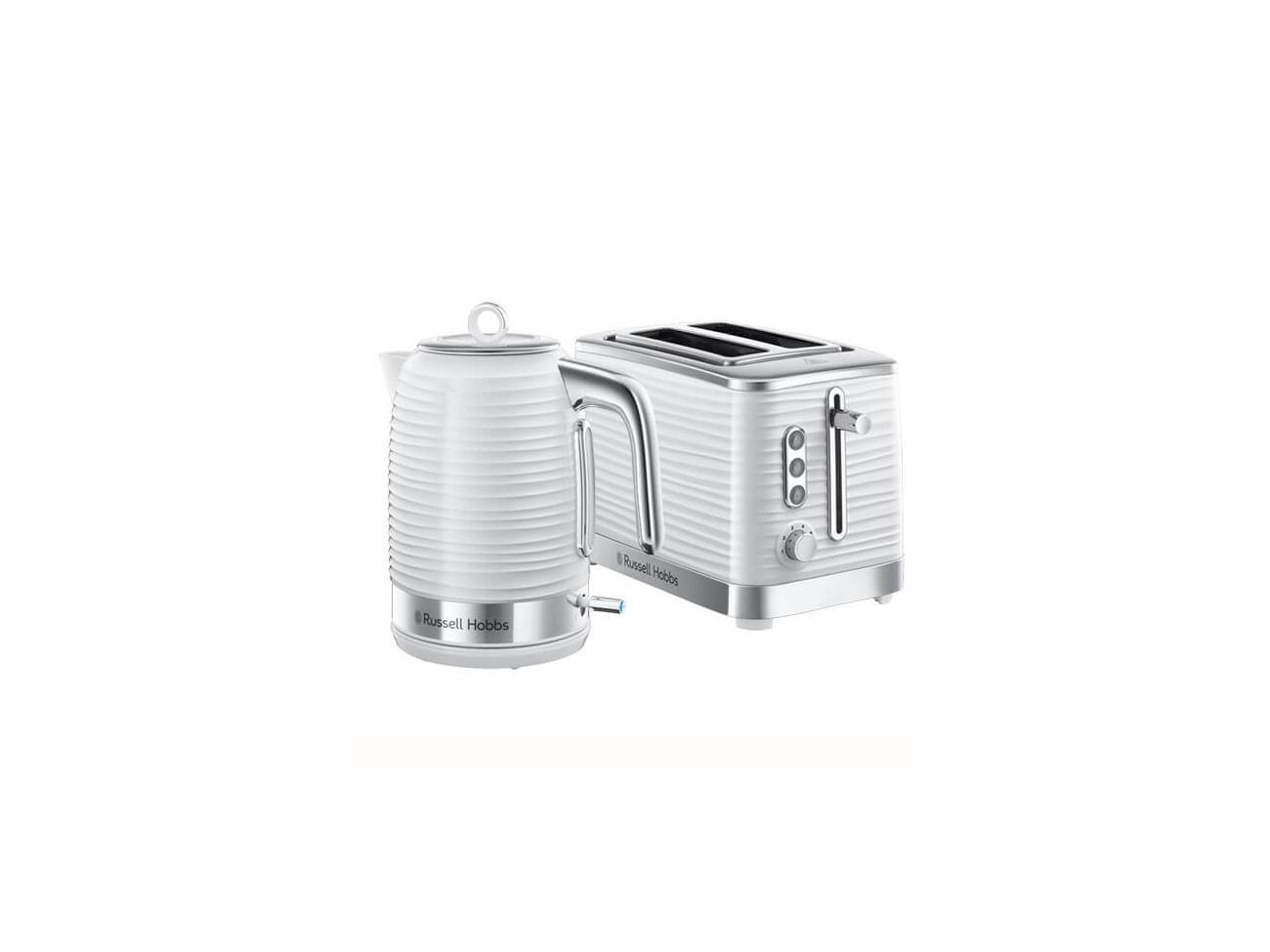 Rent Russell Hobbs Inspire Kettle 2 Slice Toaster Set White from Fitim Z Westbourne Westminster for 0.23 1 day