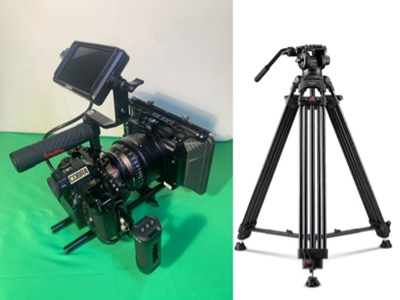 S1h 6k cinema cam + tripod + 4 lens + matte box bundle 