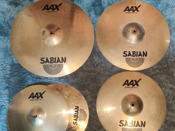 Sabian aax cymbal set + china splash
