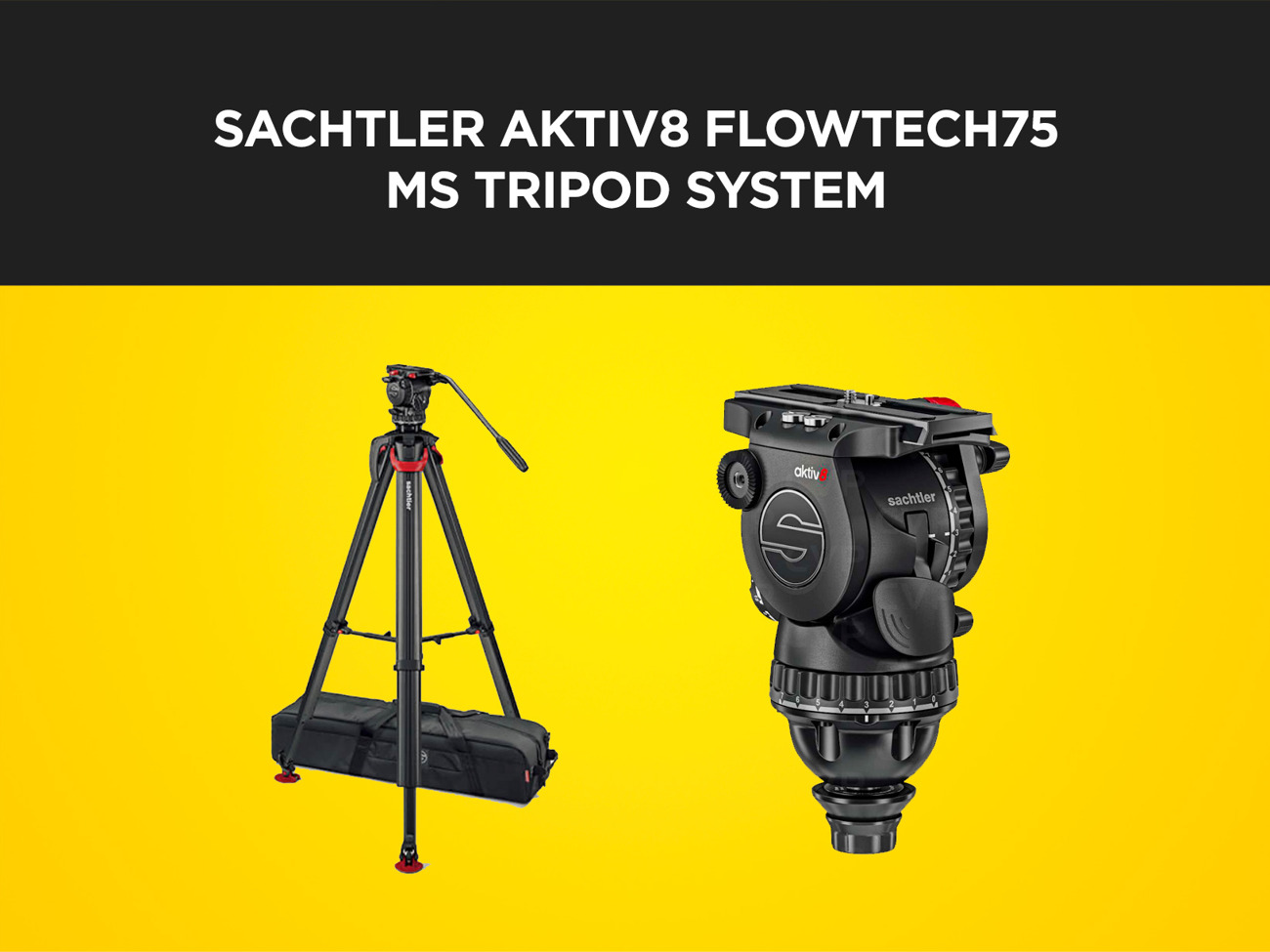 Sachtler aktiv8 flowtech 75 ms tripod system