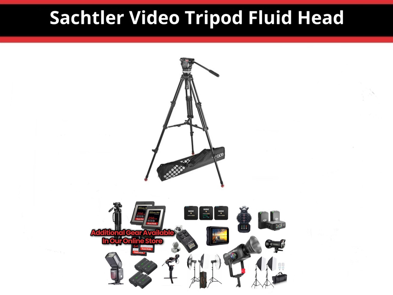 Sachtler video tripod fluid head
