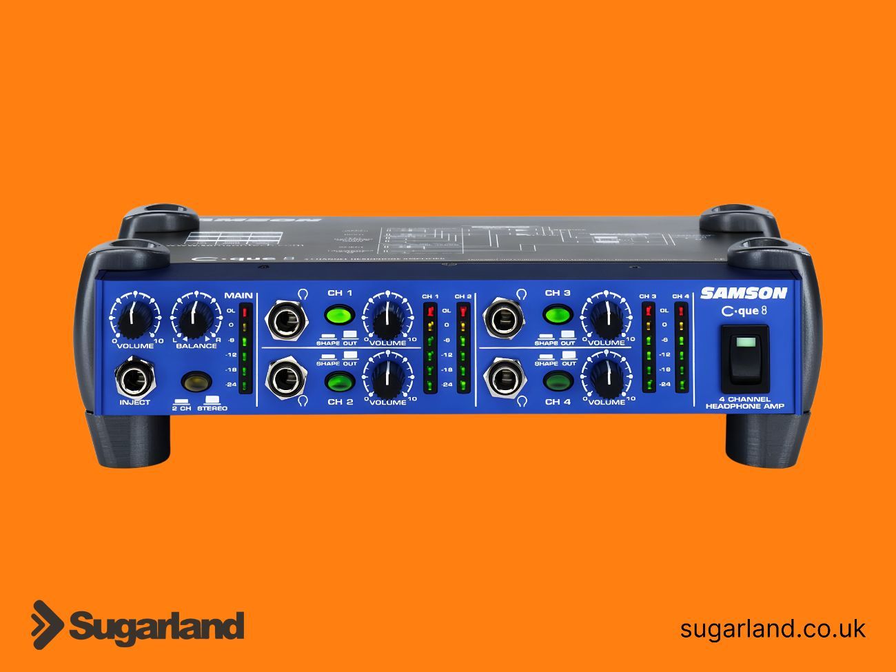 Samson c-que 8 4-channel headphone amplifier