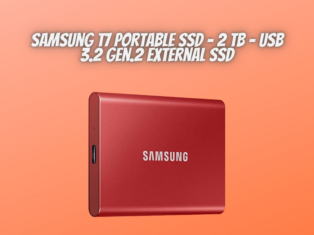 Samsung t7 portable ssd - 2 tb - usb 3.2 gen.2 external ssd 