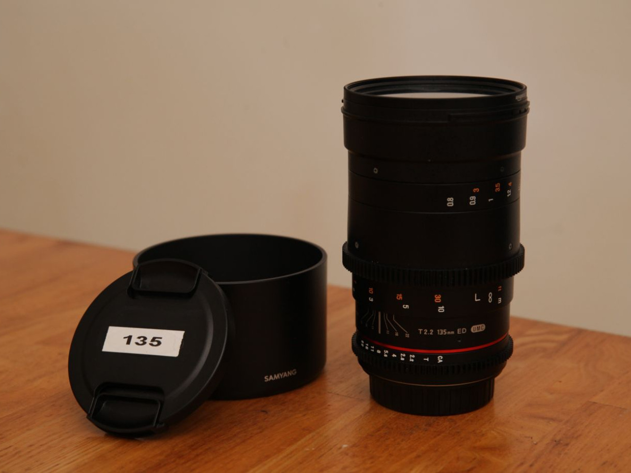 Samyang 135mm t2.2 cinema prime lens ef mount