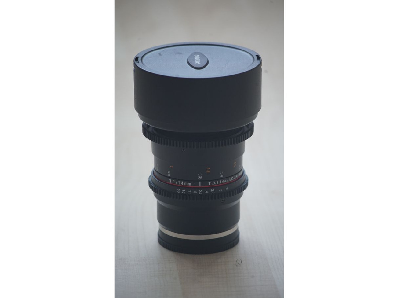 Samyang 14 mm t3.1 vdslr ii cine prime lens - sony e mount