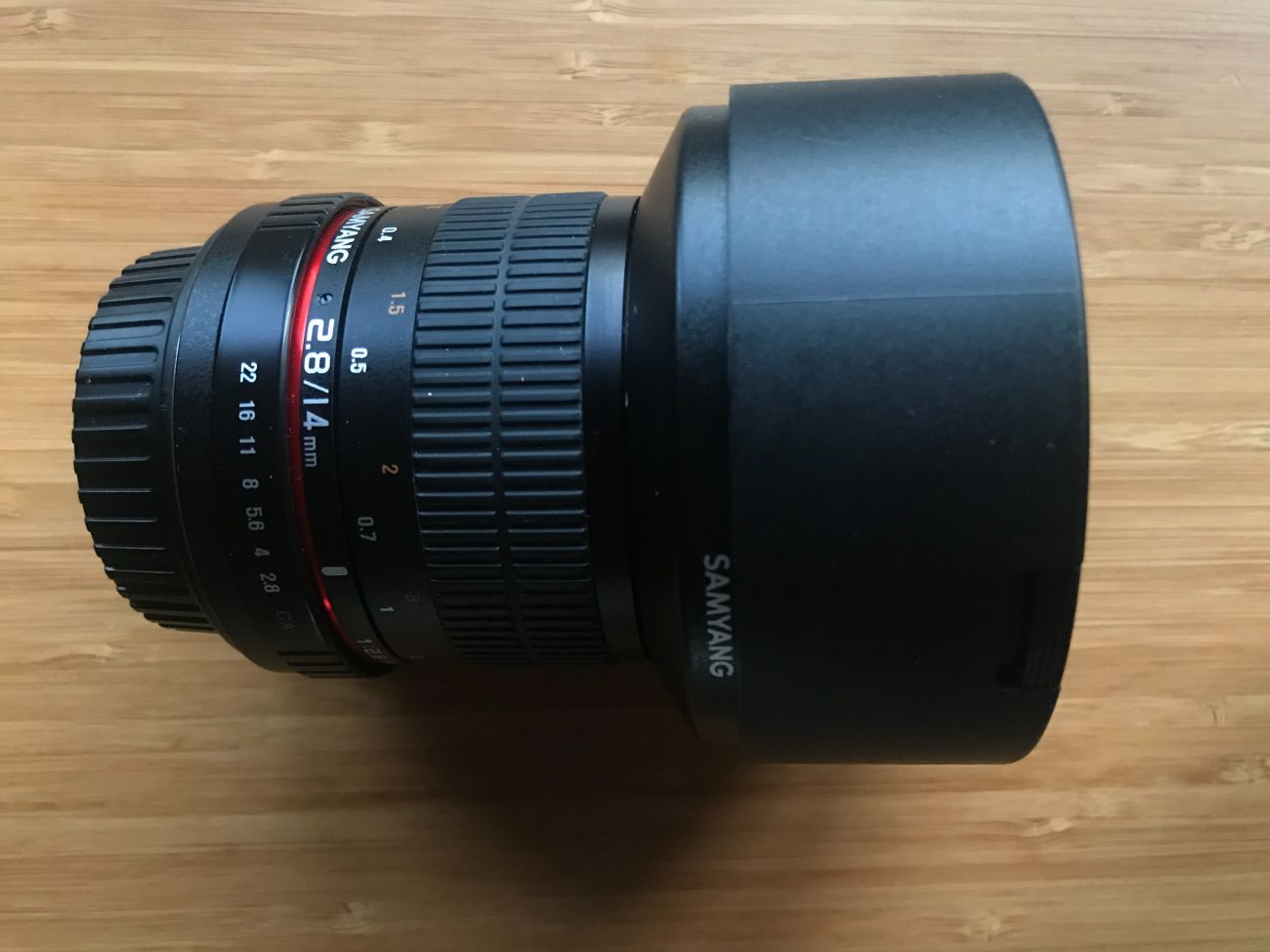 Samyang 14mm f2.8 ef mount