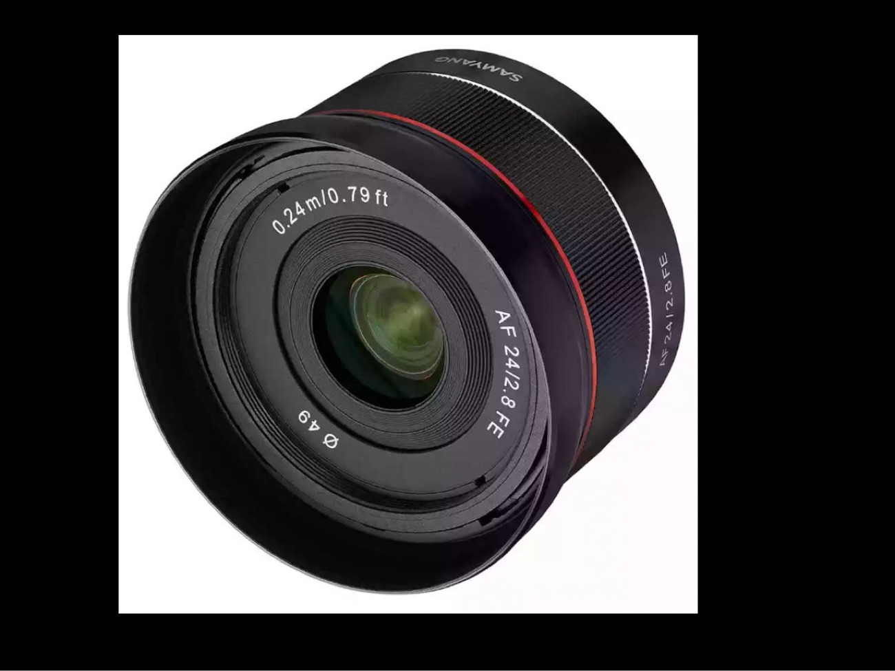 Samyang 24 mm f2.8 autofocus fe lens for sony e cameras