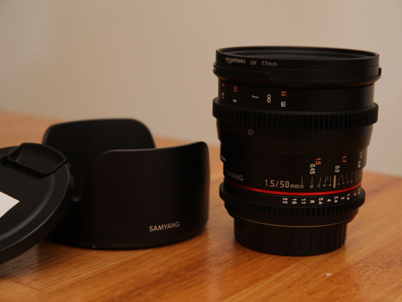 Samyang 50mm t1.5 cinema prime lens ef mount