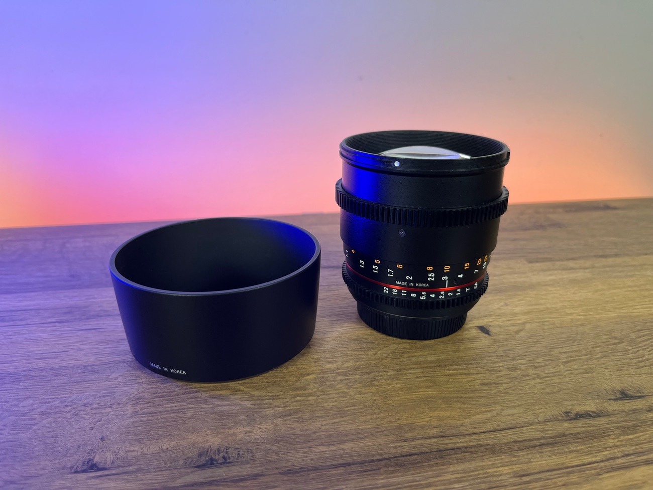 Samyang 85mm t1.5 ef cine lens