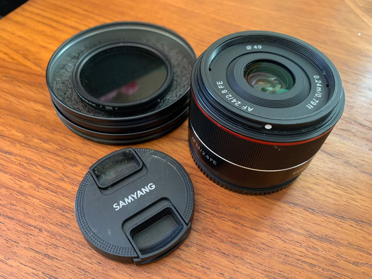Samyang af 24mm 2.8 fe wide-angle lens + variable nd