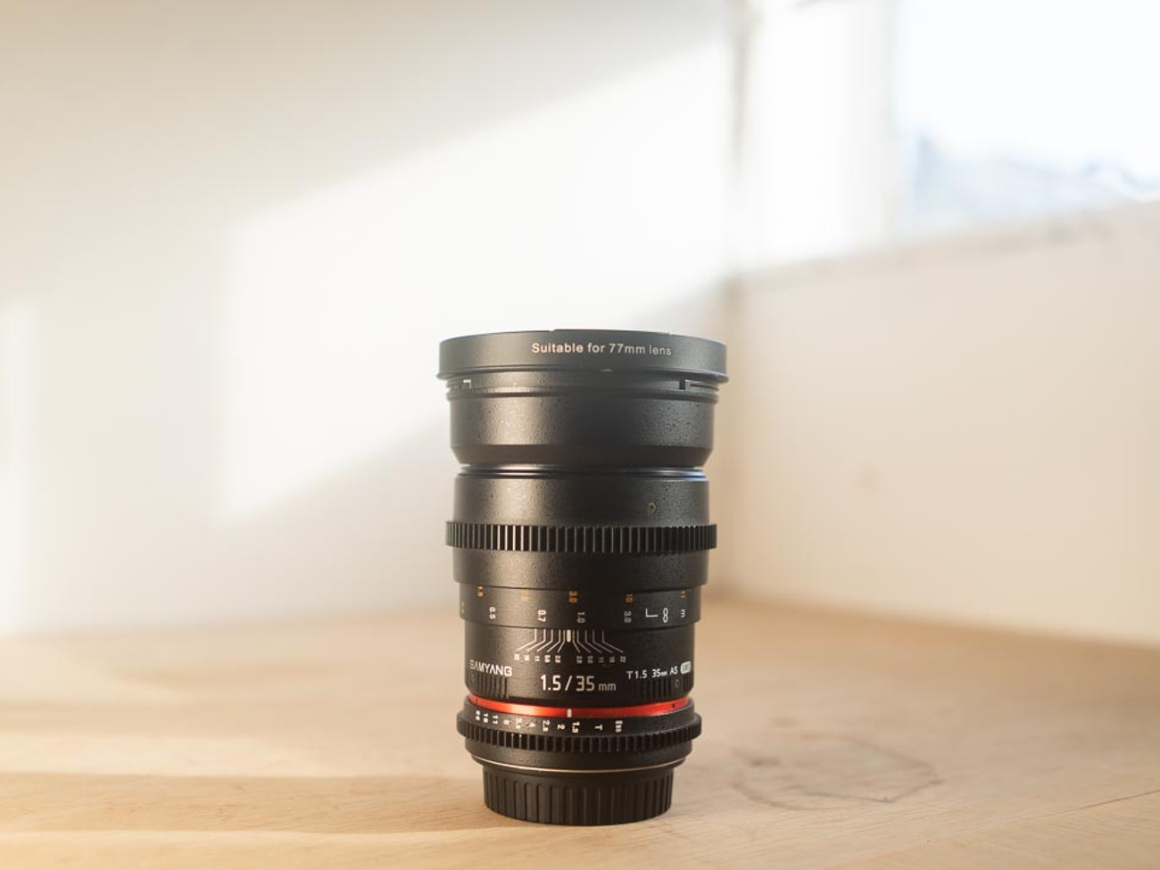 Samyang cine lens - 35mm, t1.5, ef