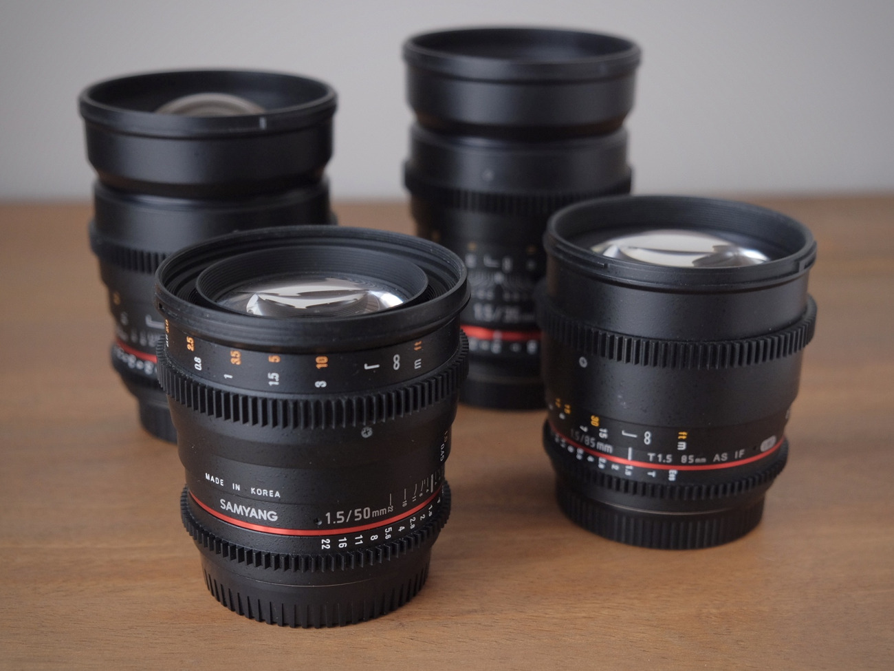 Samyang vdslr 4 lens set