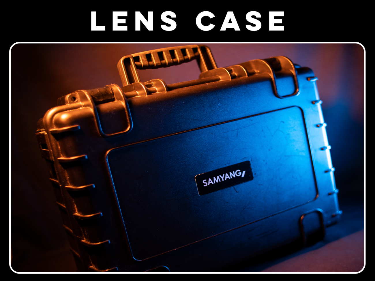 Samyang resin case for 6 lenses with foam padding