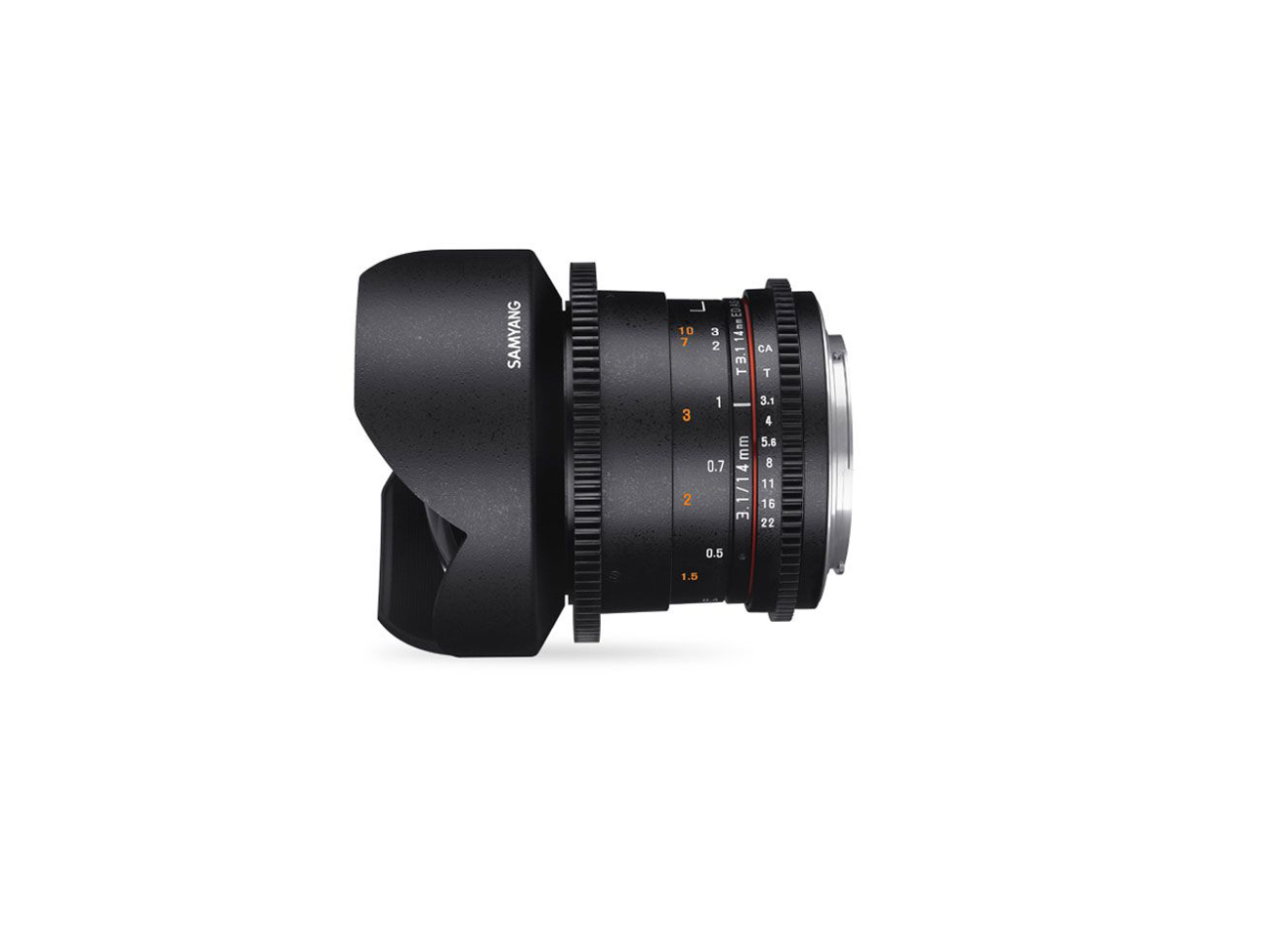 Samyang 14mm vdslr ii ef t3.1 cine prime lens 