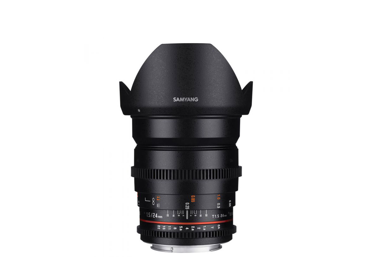 Samyang 24mm vdslr ii ef t1.5 cine prime lens 