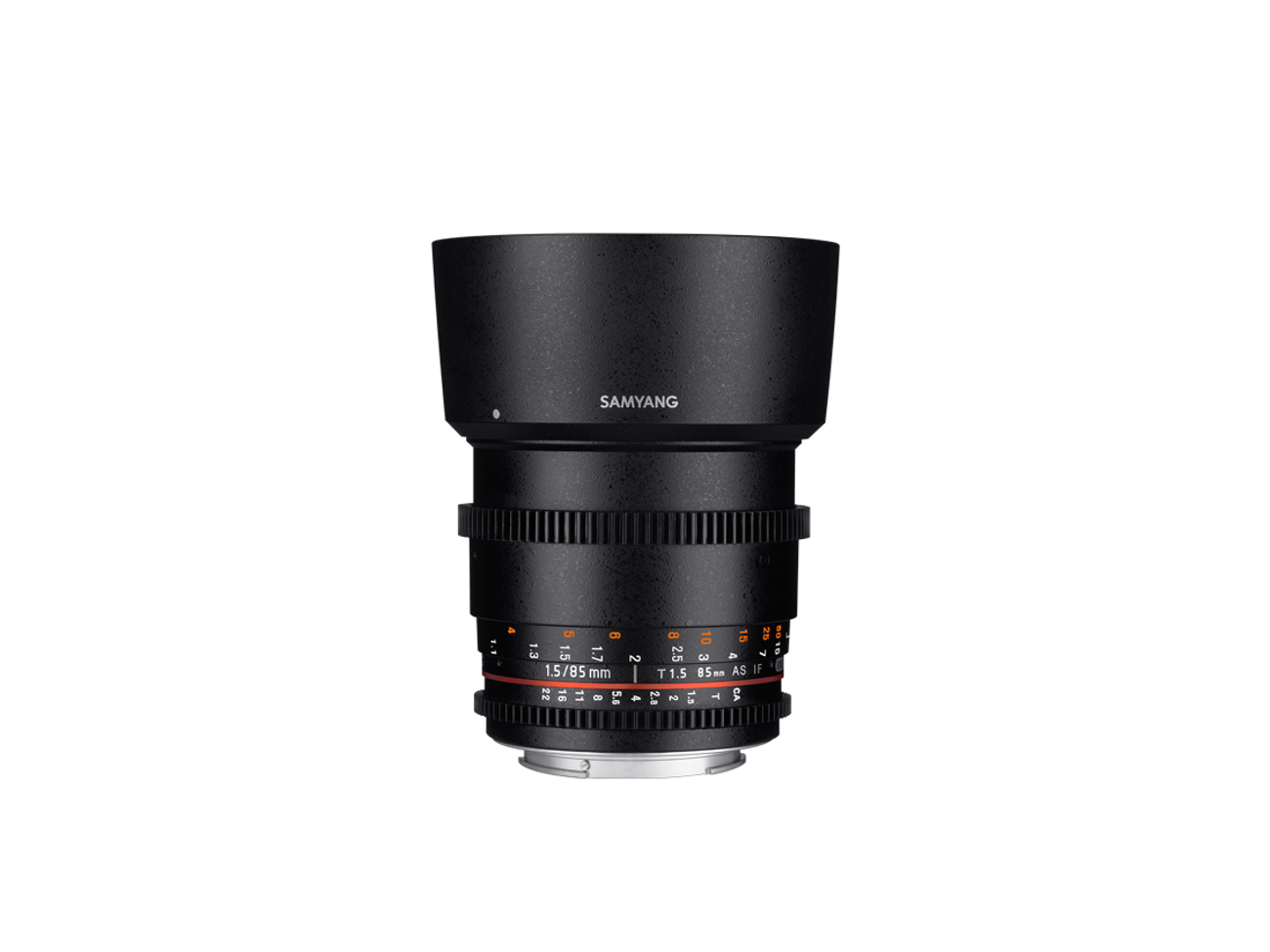 Samyang 85mm vdslr ii ef t1.5 cine prime lens 