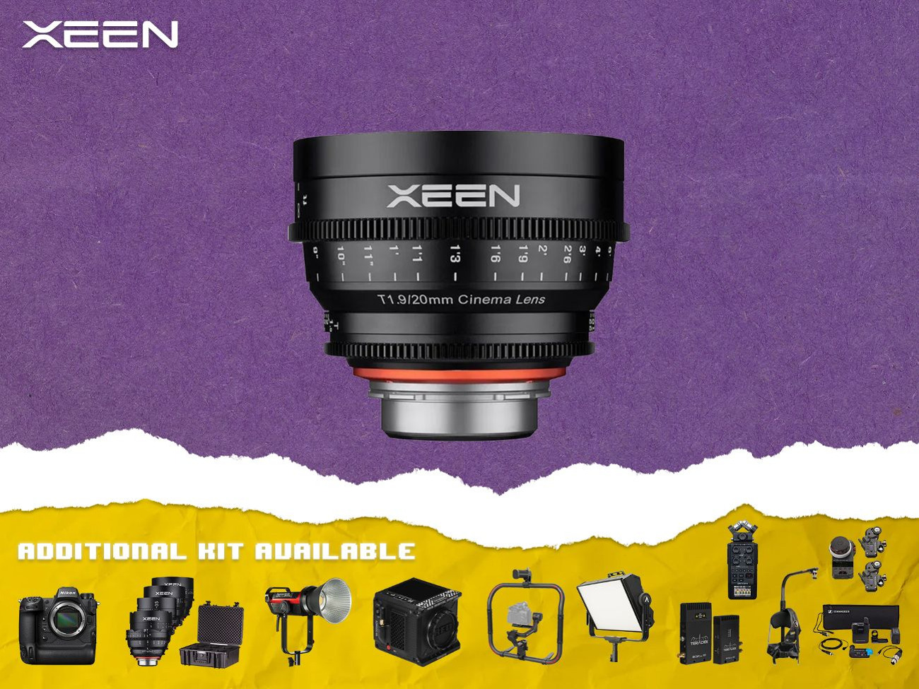 Samyang xeen 20mm t1.9 cinema lens - ef mount