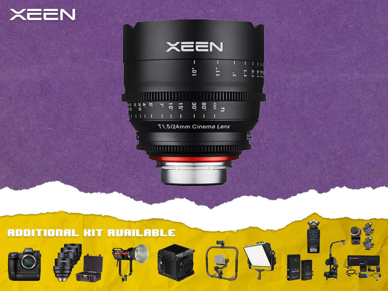 Samyang xeen 24mm t1.5 cinema lens - ef mount