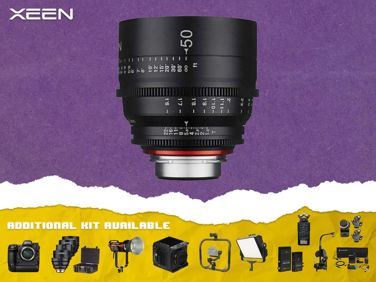 Samyang xeen 50mm t1.5 cinema lens - ef mount 