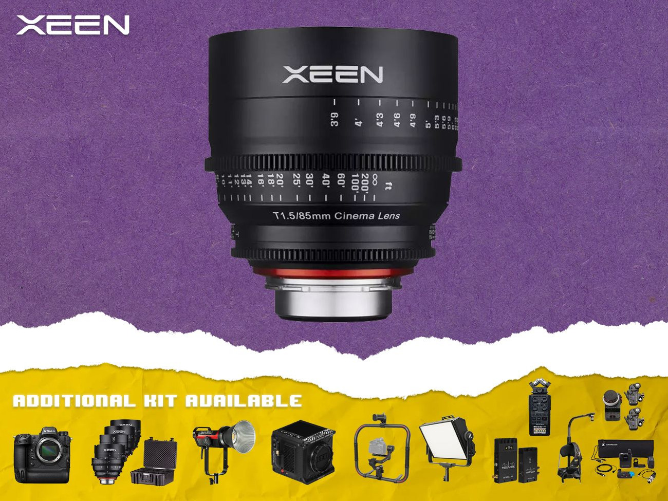 Samyang xeen 85mm t1.5 cinema lens - ef mount