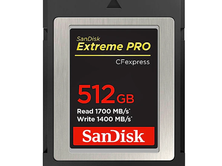 Sandisk 512gb cf express type b card