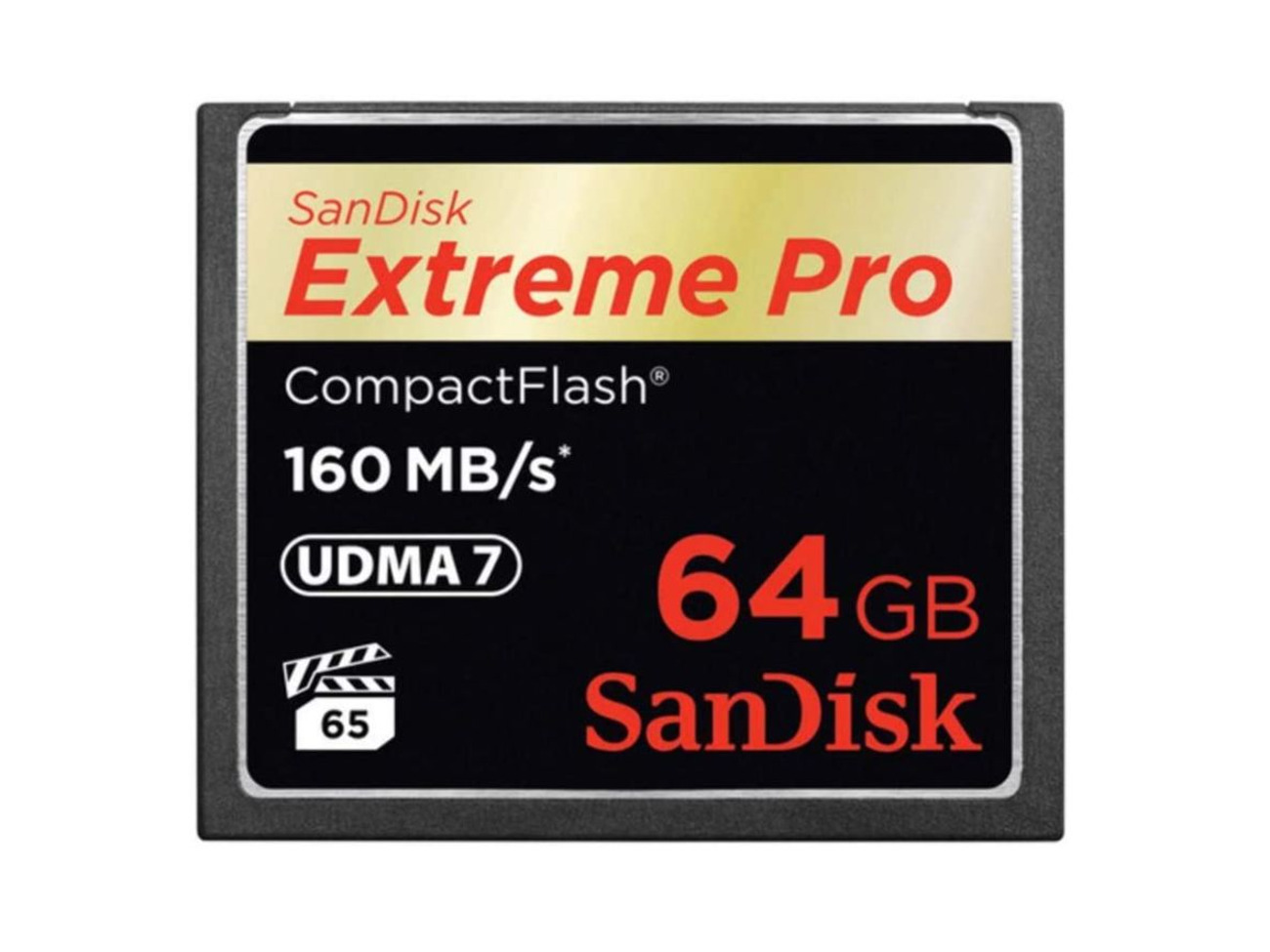 Sandisk extreme pro 64 gb 160 mb/s compactflash memory card