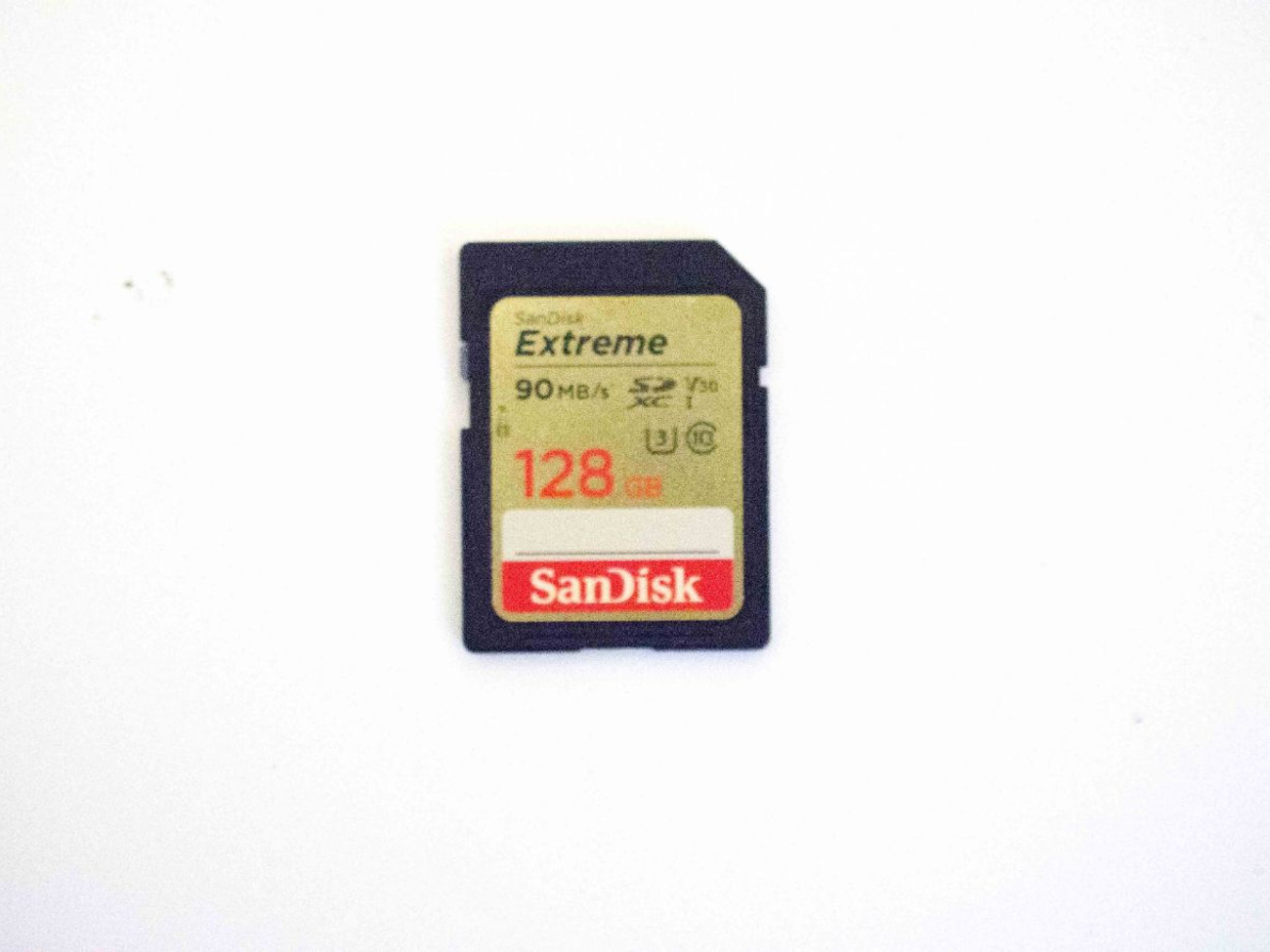 Sandisk extreme sdxc card 90mb/s v30 uhs-i u3 - 128gb