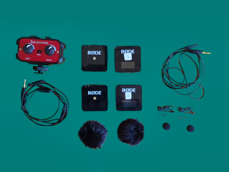 Saramonic sr-ax100 2 channels 3.5mm & 2 wireless go mics