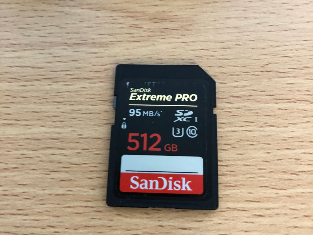 Scan disk extreme pro 512 gb sd card 95mb/s read speed