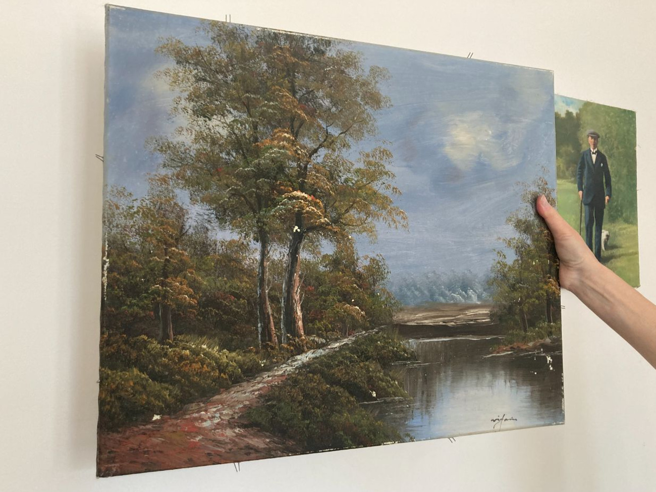 Scenic lanscape oil painting. - prop