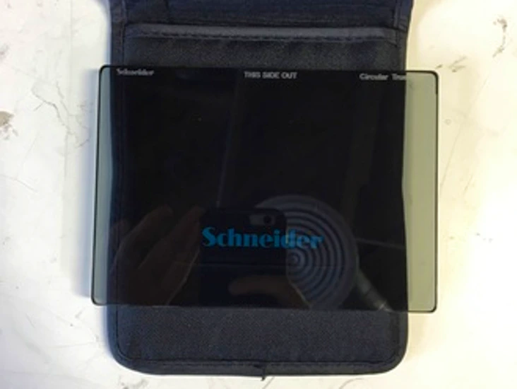 Schneider 4x5.65-in true- polarizing filter
