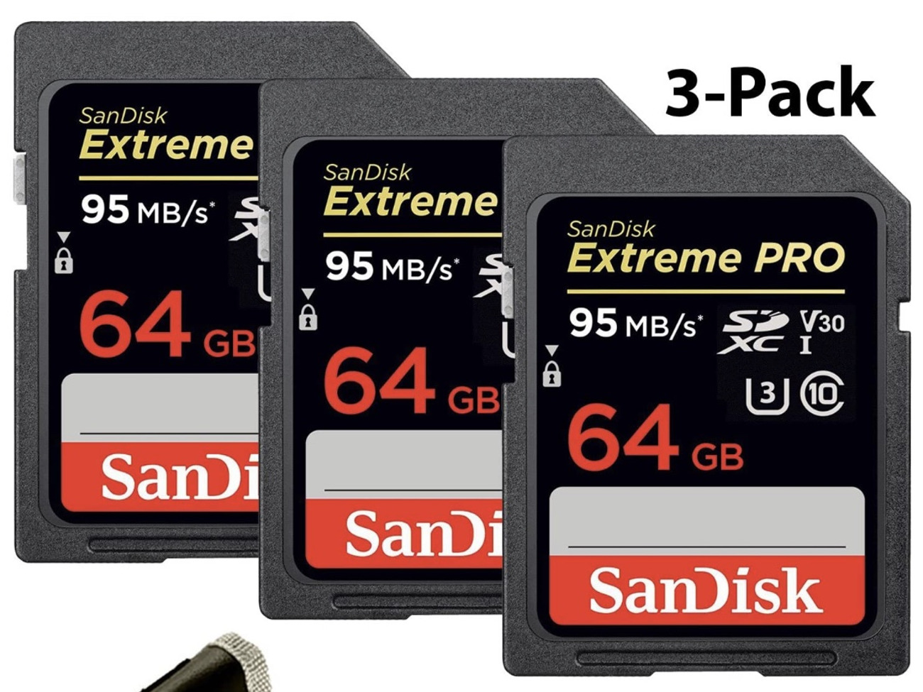 Sd cards 64 gb sandisk extreme pro 95 mb three