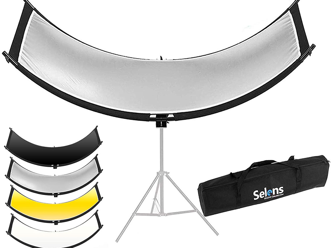 Selens 4 in 1 60 x 180 cm u-shape curved light reflector