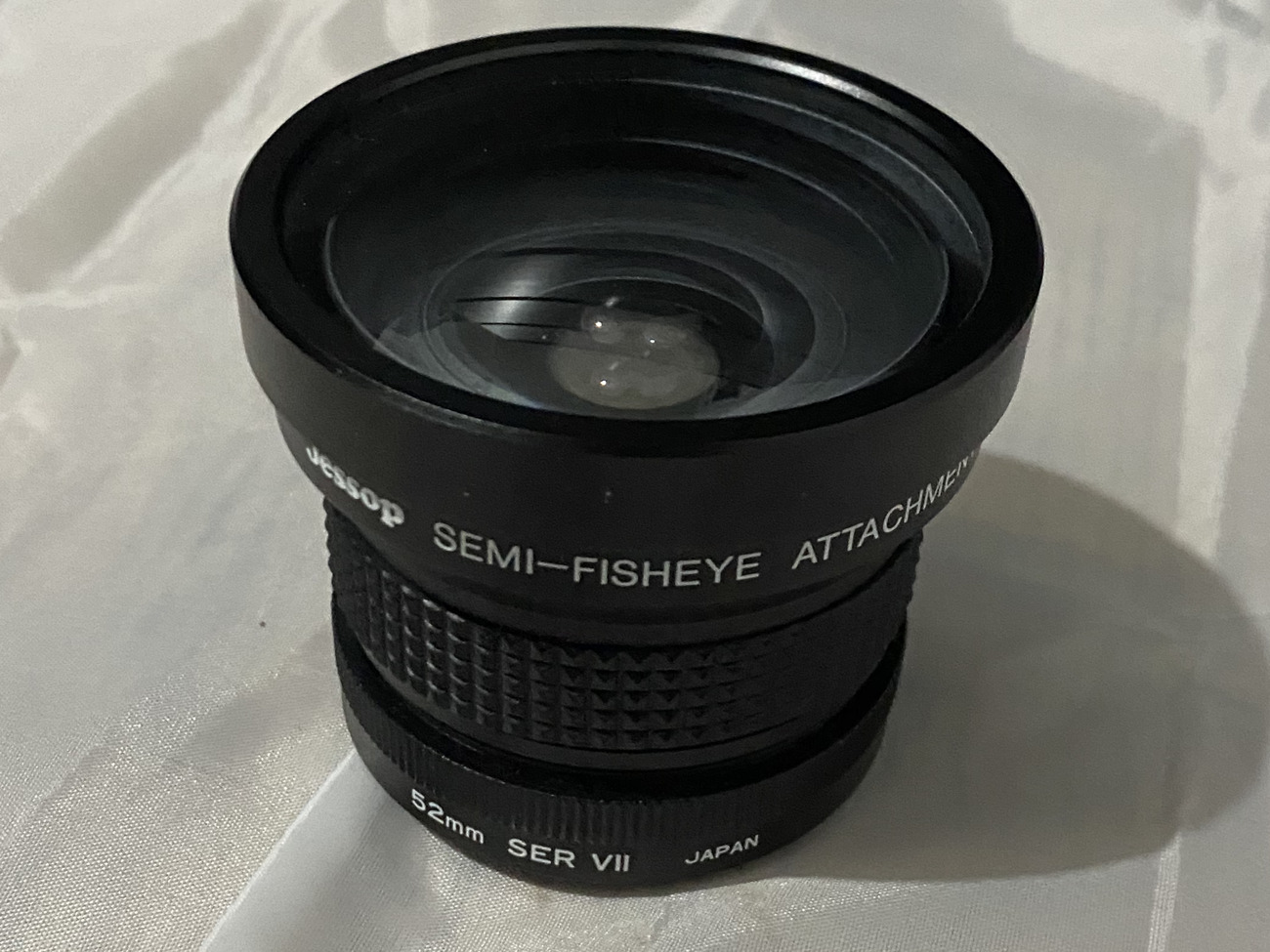 Semi-fisheye 50mm lens attachment