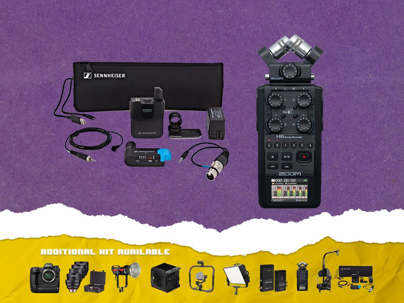 Sennheiser avx mic / zoom h6 recorder - video interview kit