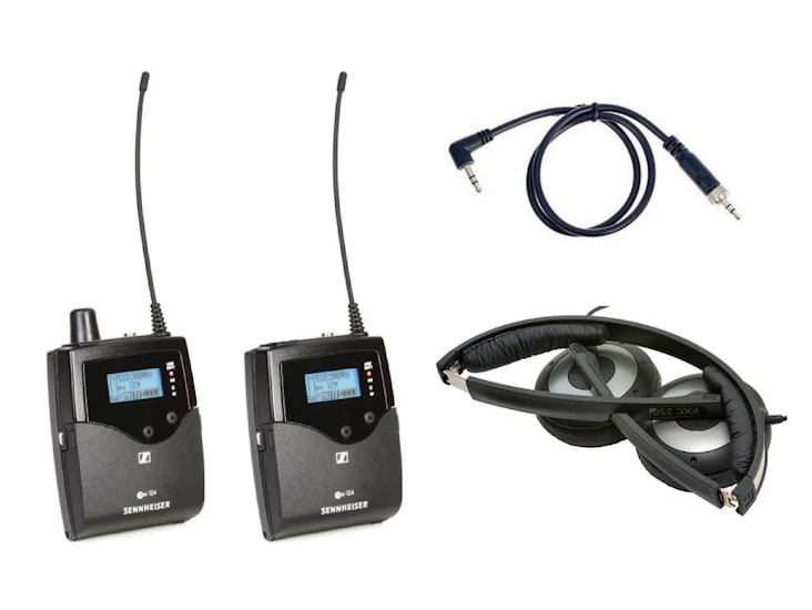 Sennheiser director's iem kit (tx + rx + headphones)
