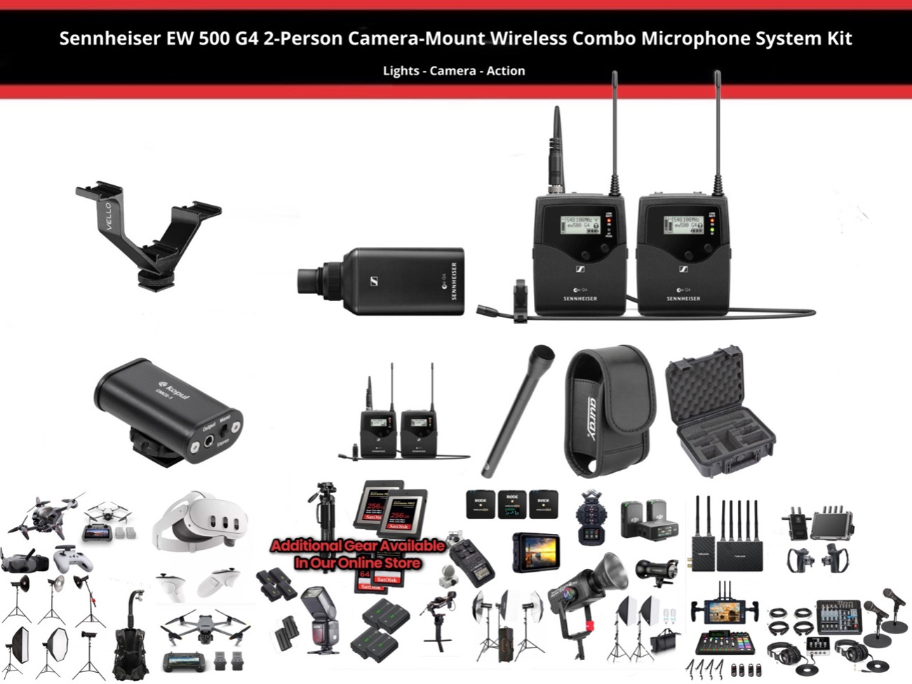 Sennheiser ew 500 g4 wireless combo microphone system